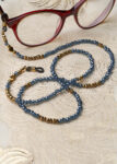 Cord for glasses - Antique Blue Gold