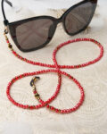 Eyeglass cord - Soft Red