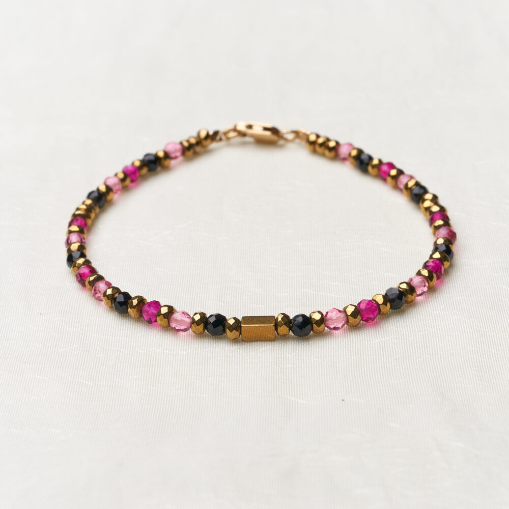 Bracelet Royal Plus - Black / Pink / Raspberry